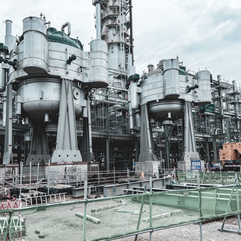 Rohrbündelreaktor von DWE für großtechnische chemische Prozesse
