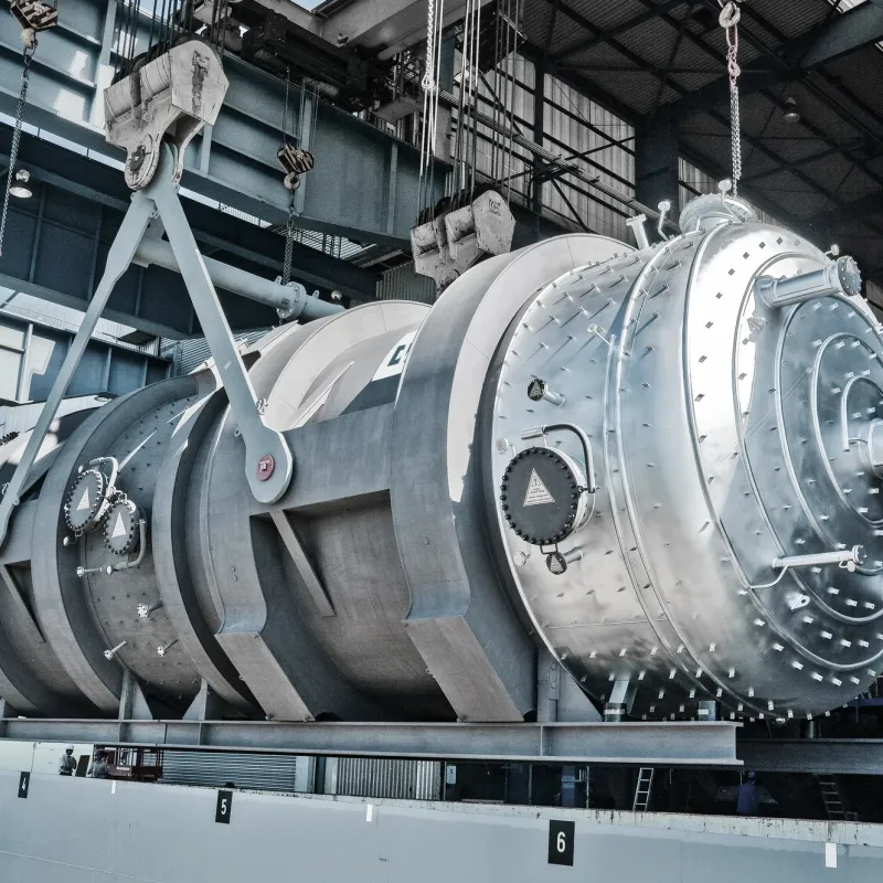Großzerspanung eines Reaktorbauteils bei DWE