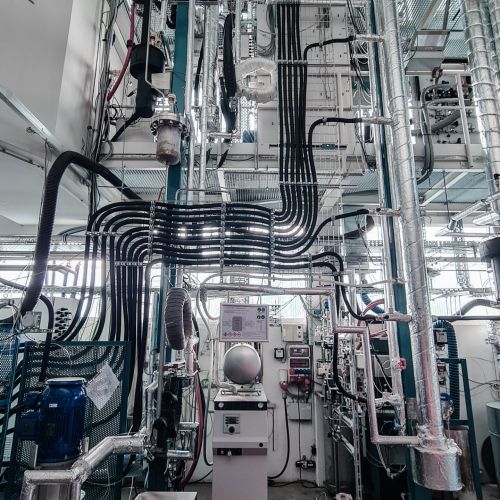 Pilotanlage im Technikum von DWE für Prozessentwicklung und Scale-up